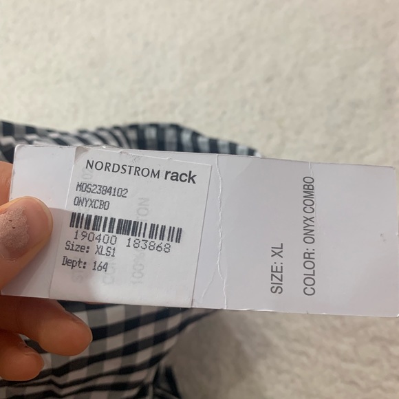 Design history plaid gingham cold shoulder dress - Picture 3 of 4